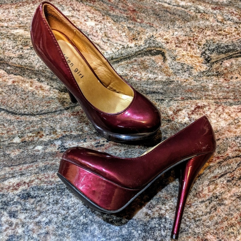 Madden Girl Maroon Heels